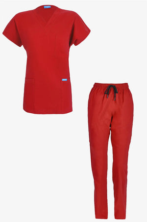 Klasik Premium - Kırmızı (Unisex Takım) - OksijenUniform