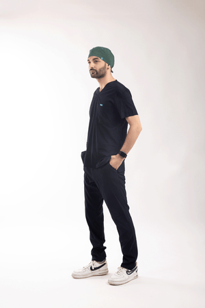 Petrol Yeşili Likralı Cerrahi Bone - OksijenUniform