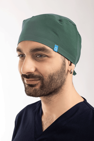 Petrol Yeşili Likralı Cerrahi Bone - OksijenUniform