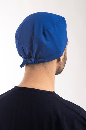 Saks Mavi Likralı Cerrahi Bone - OksijenUniform