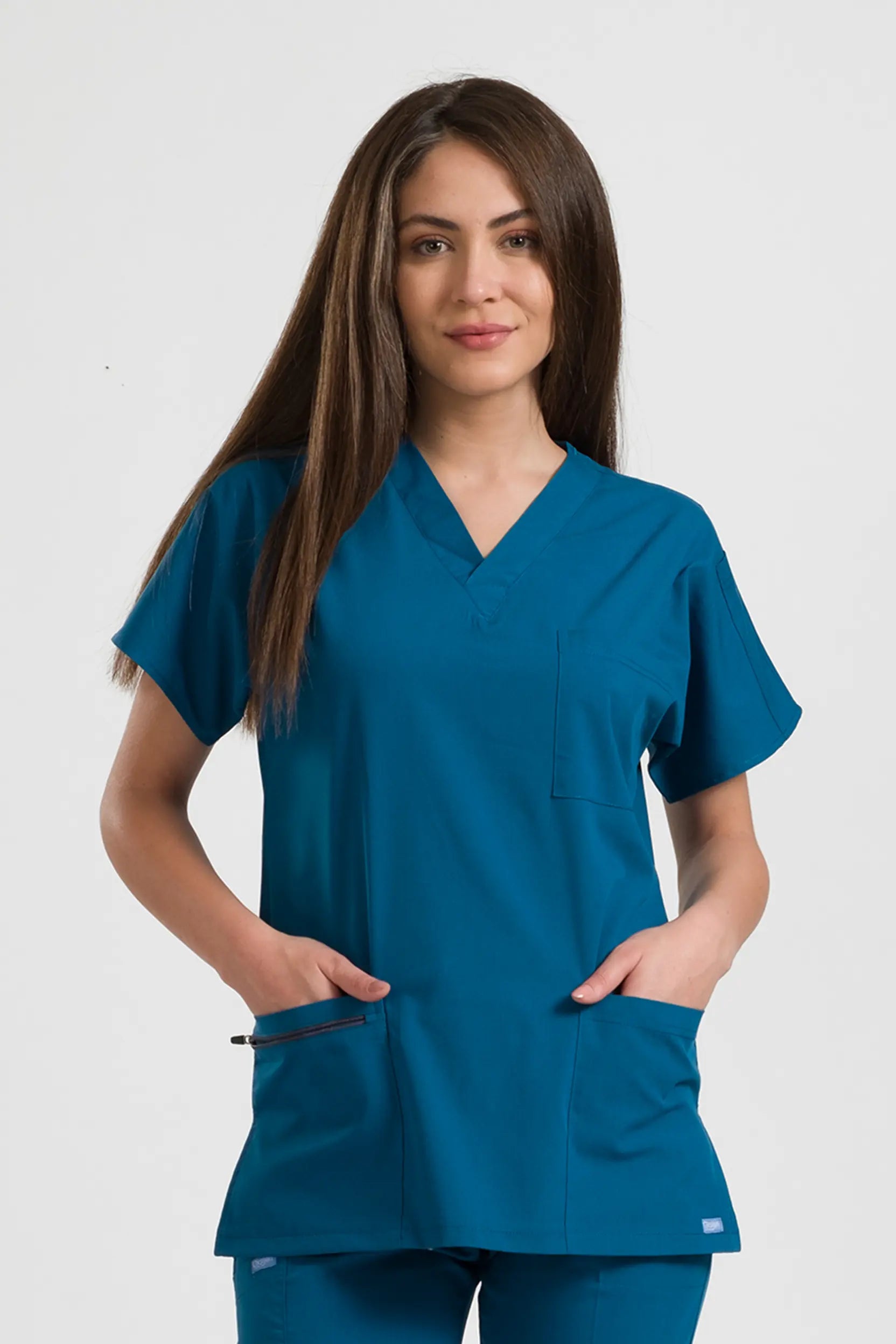 Klasik OksiFlex - Petrol Mavi - (Unisex Tek Üst) - OksijenUniform