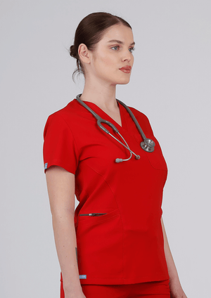 Lyna - Kırmızı (Tek Üst) - OksijenUniform