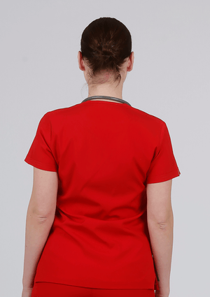 Lyna - Kırmızı (Tek Üst) - OksijenUniform