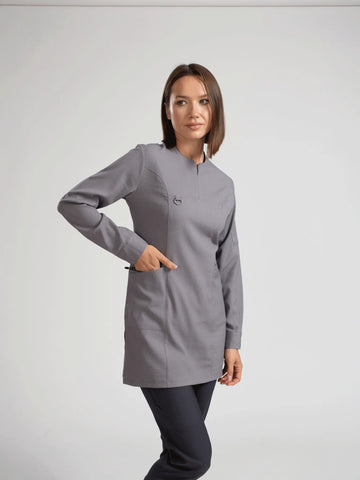 Emerald Gofre (Tesettür) - Antrasit (Tek Üst) - OksijenUniform