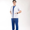 Erkek - Ceket Boy, Klasik Yaka, Kısa Kol Beyaz Önlük - OksijenUniform