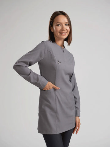 Emerald Gofre (Tesettür) - Antrasit (Tek Üst) - OksijenUniform