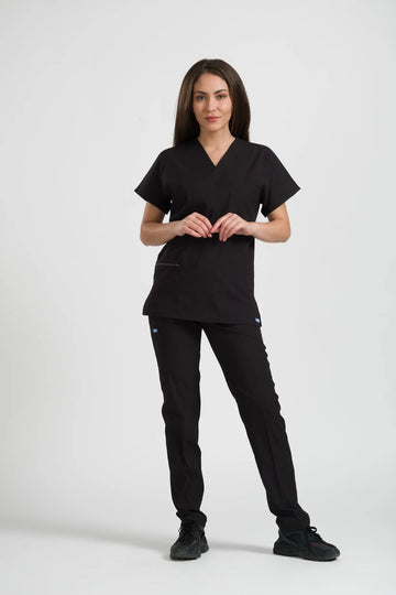 Klasik OksiFlex - Siyah - (Unisex Tek Alt & Pantolon) - OksijenUniform