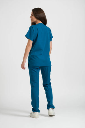 Klasik OksiFlex - Petrol Mavi - (Unisex Tek Üst) - OksijenUniform