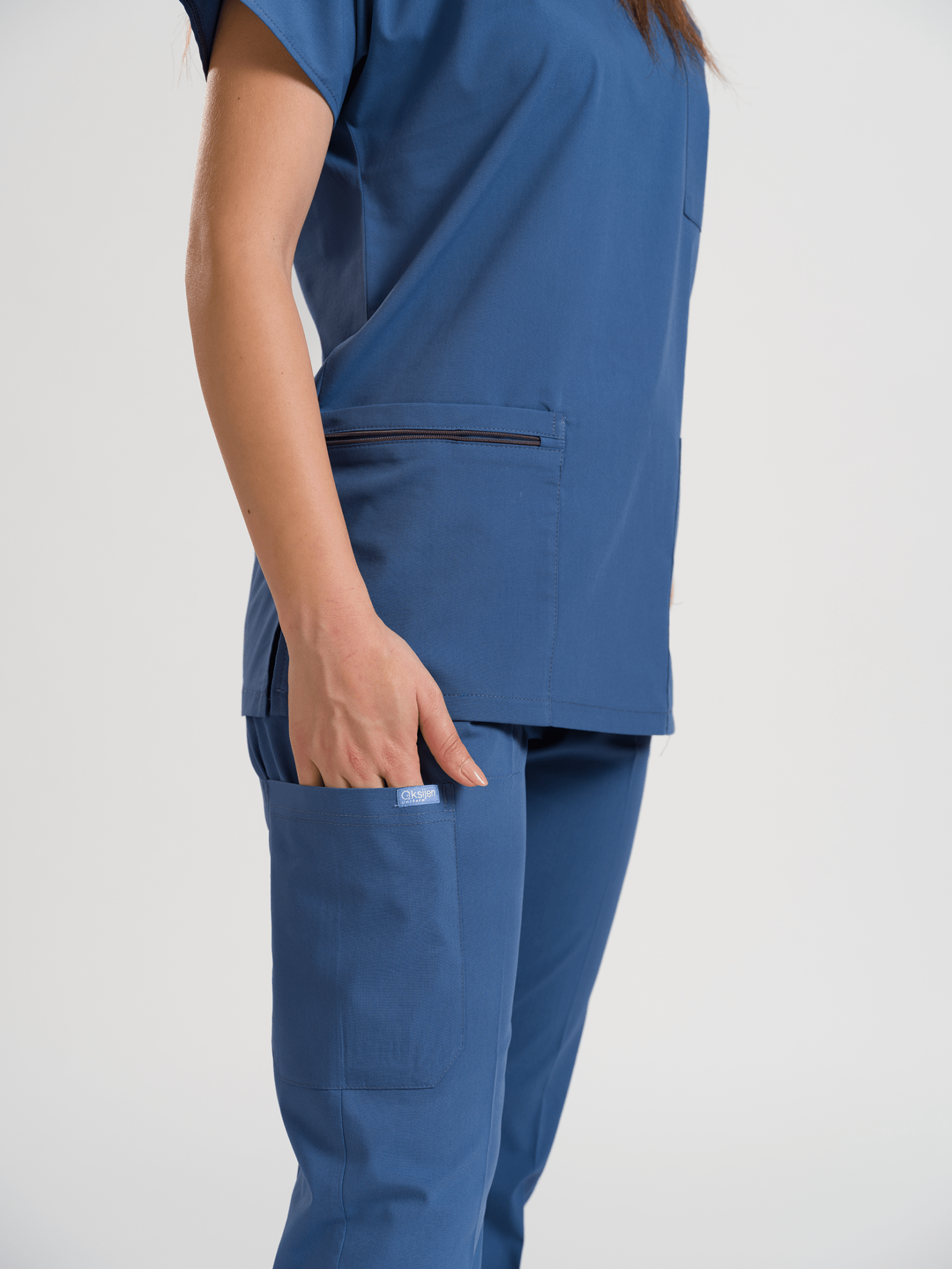 Klasik OksiFlex - İndigo - (Unisex Tek Alt & Pantolon) - OksijenUniform