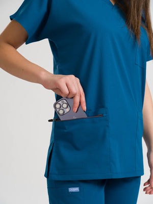 Klasik OksiFlex - Petrol Mavi - (Unisex Tek Üst) - OksijenUniform