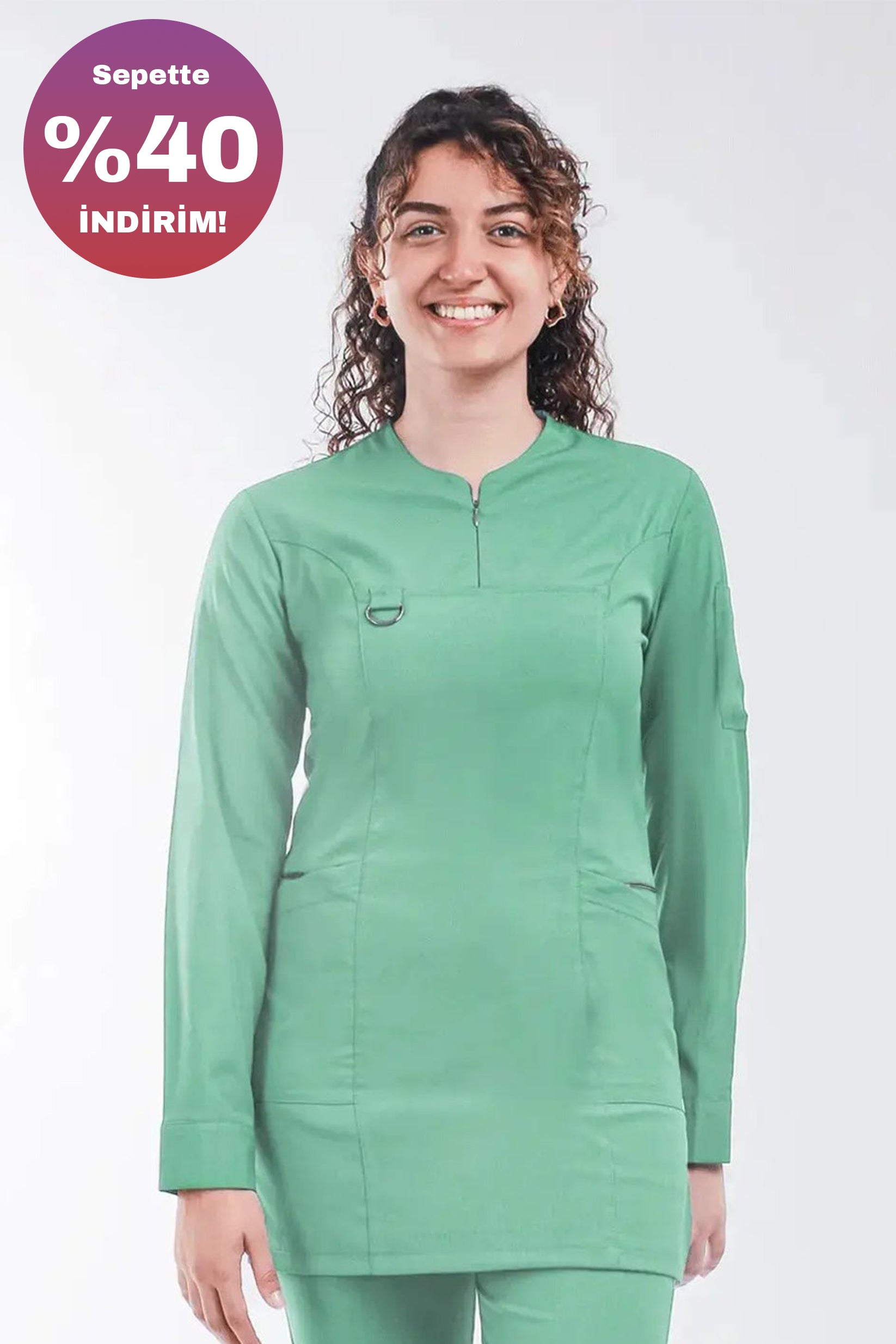 Emerald (Tesettür)- Küf Yeşili (Tek Üst)