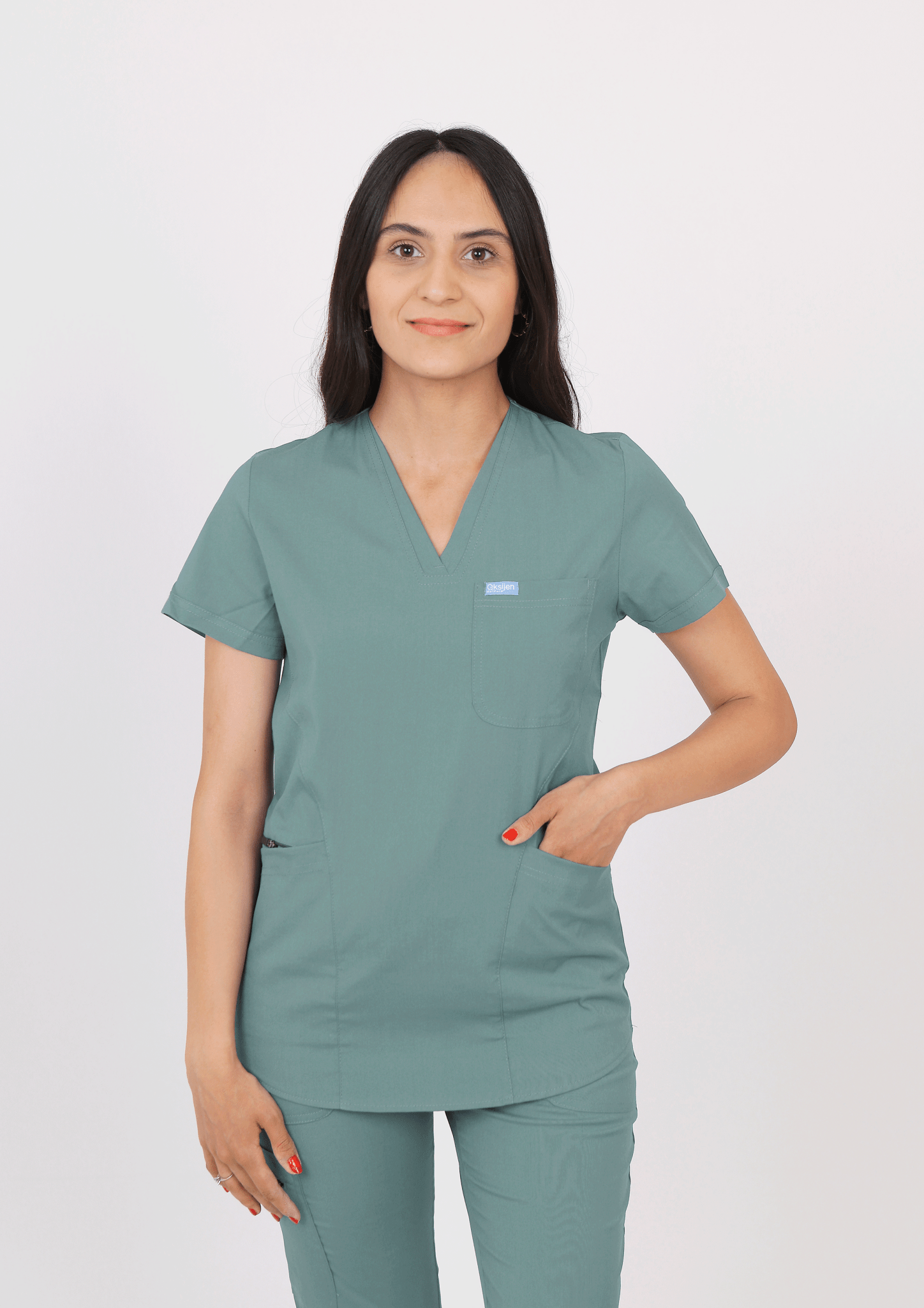 Safir - Petrol Yeşili (Tek Üst) - OksijenUniform