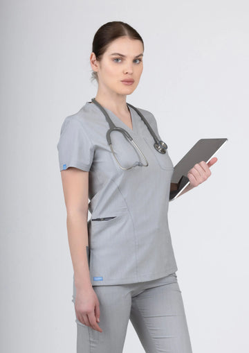 Lyna - Gümüş Gri (Takım) - OksijenUniform