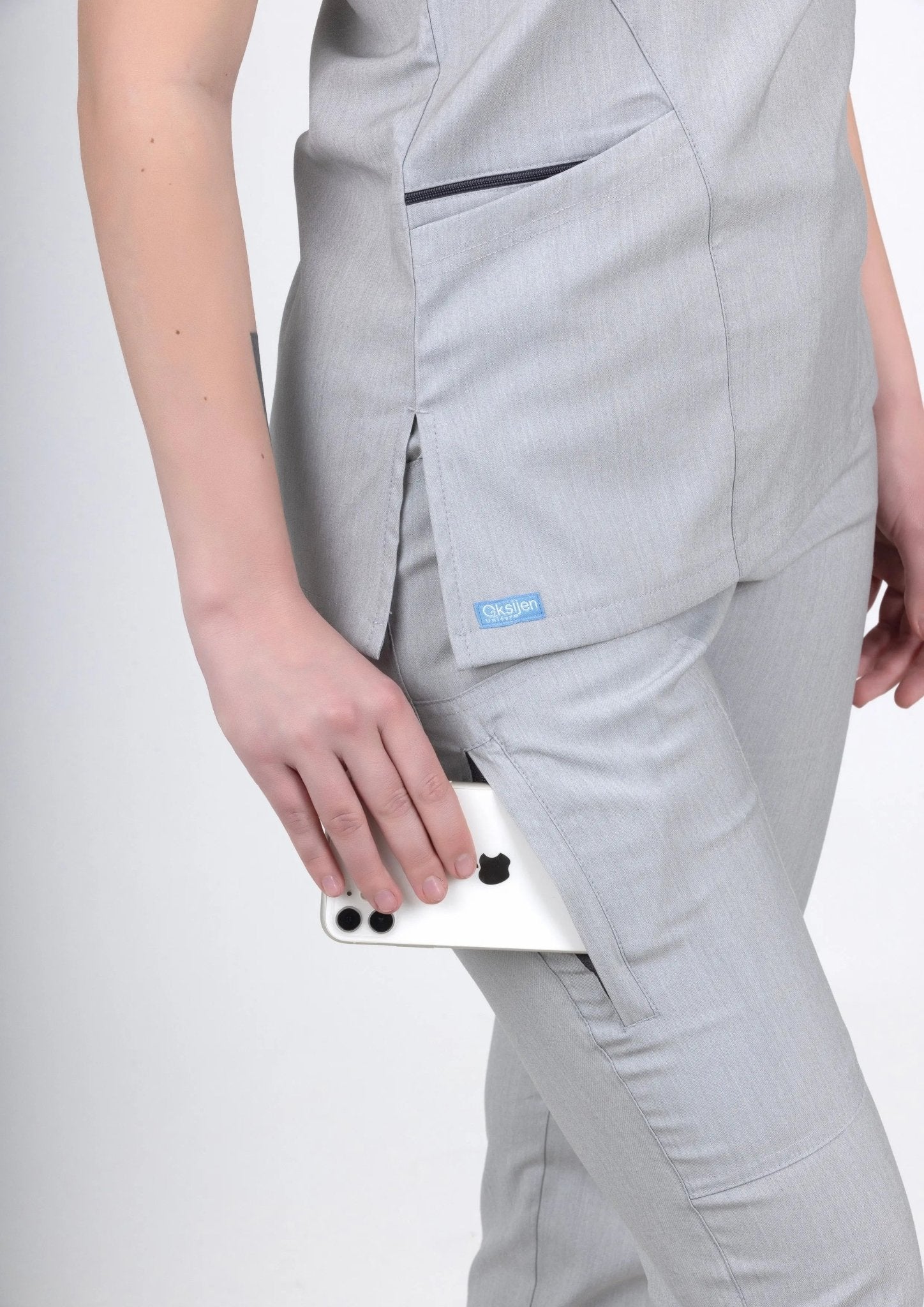 Lyna - Gümüş Gri (Takım) - OksijenUniform