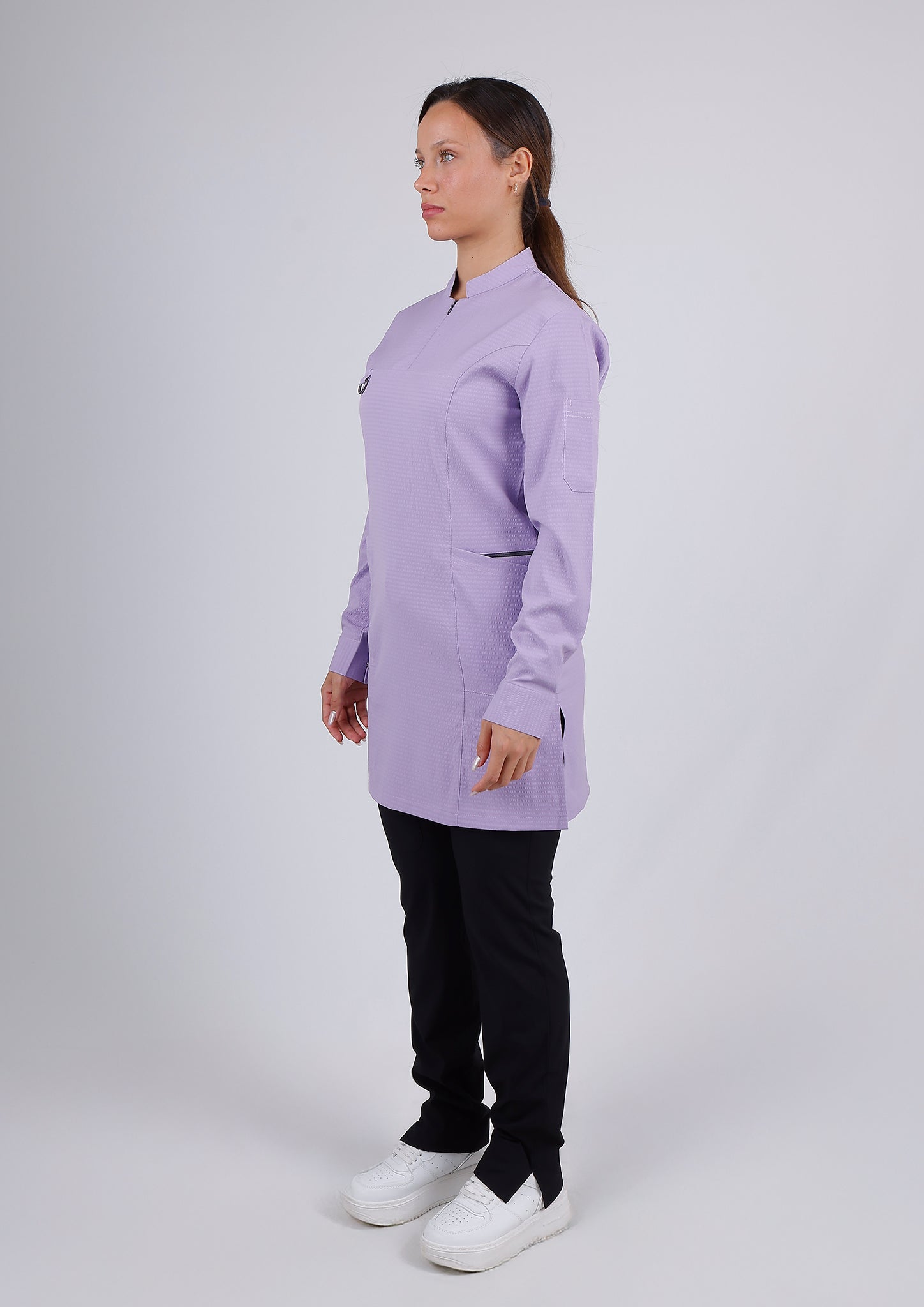 Emerald Gofre (Tesettür) - Lila (Tek Üst) - OksijenUniform