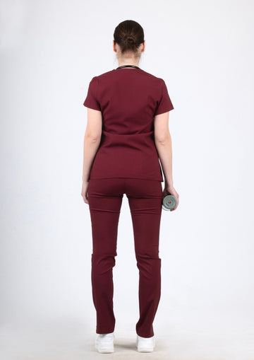 Lyna - Bordo (Tek Üst) - OksijenUniform
