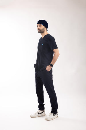Lacivert Likralı Cerrahi Bone - OksijenUniform