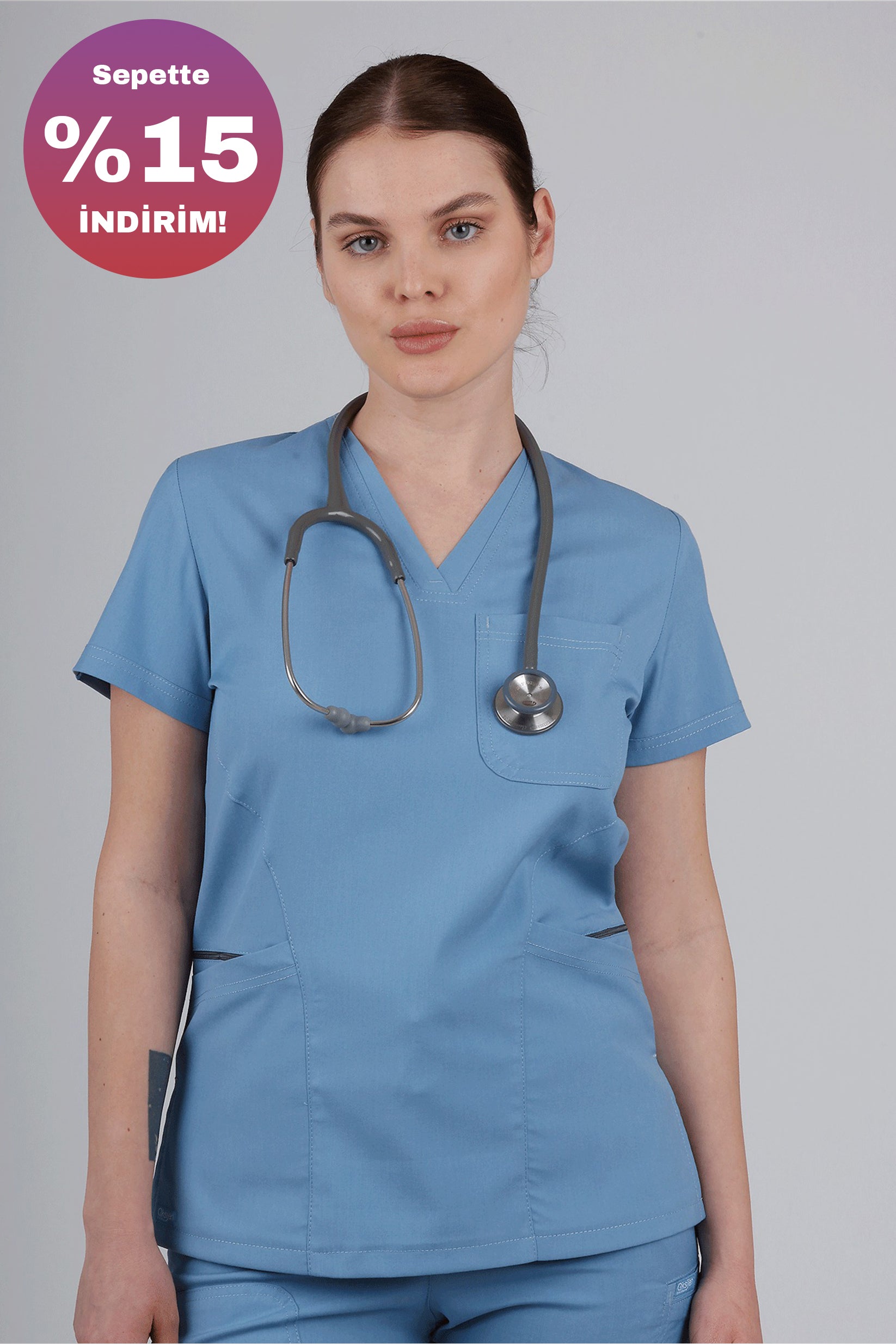 Lyna - Gökyüzü Mavisi (Tek Üst)