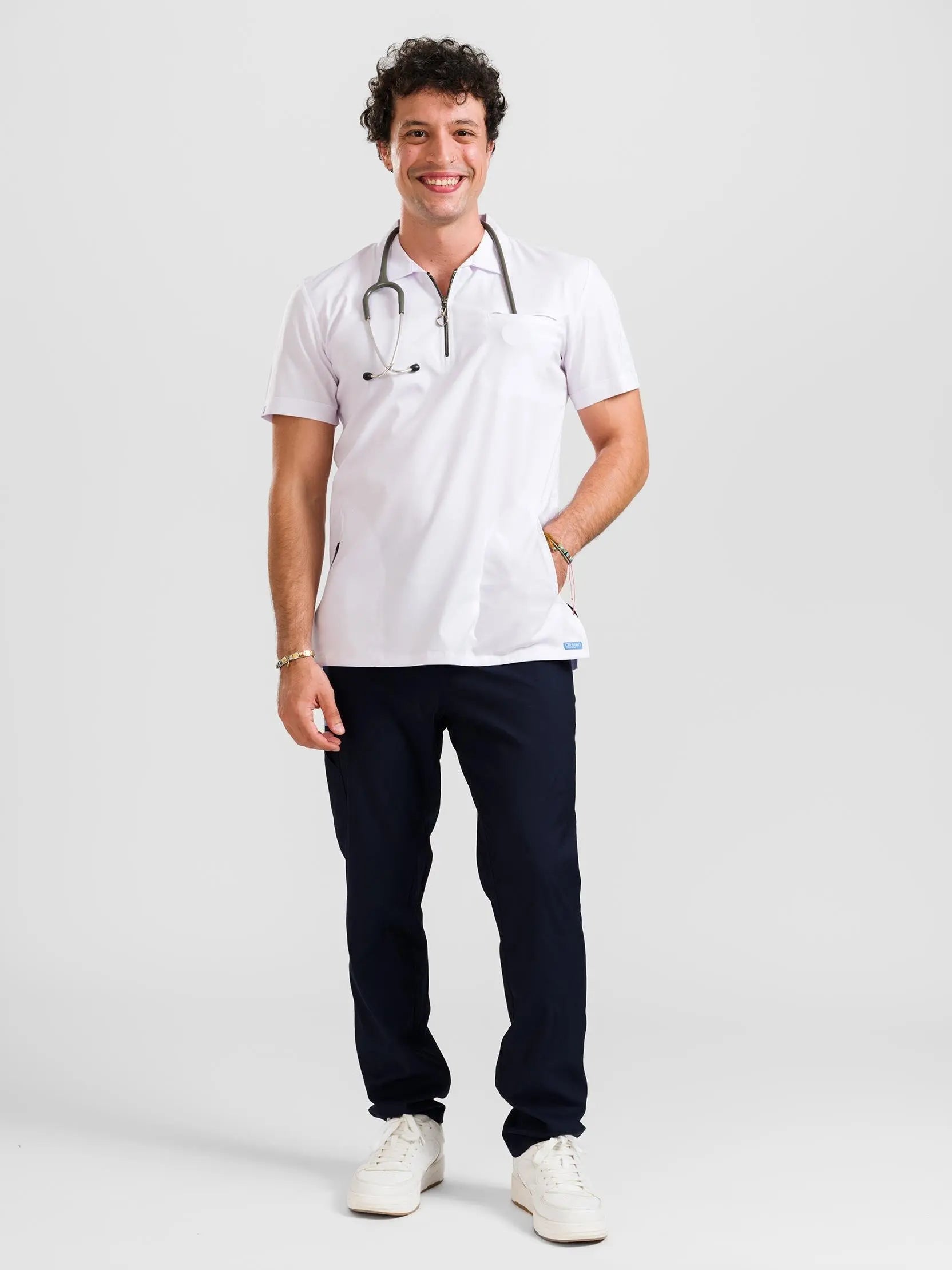 Duosport Jogger - Üst Beyaz Alt Lacivert (Takım) - OksijenUniform