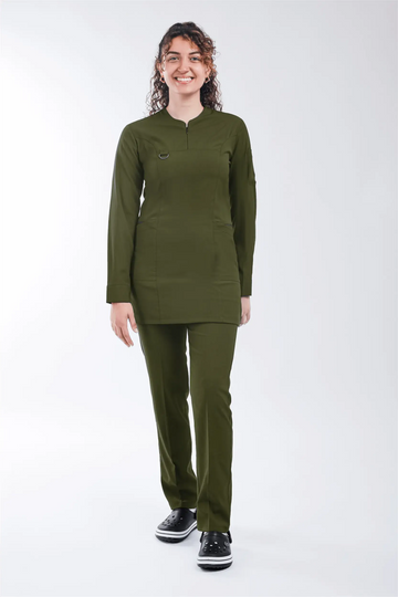 Emerald (Tesettür)- Haki (Tek Üst) - OksijenUniform
