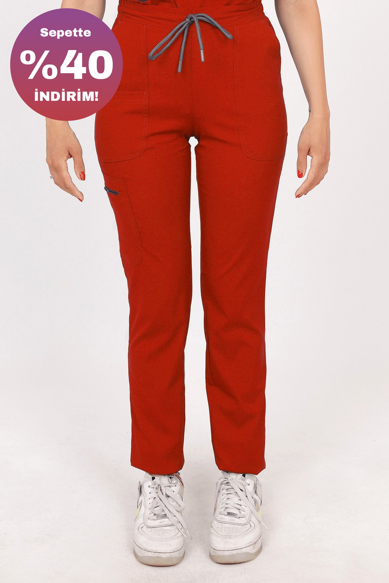 Safir - Kırmızı (Tek Alt & Pantolon)