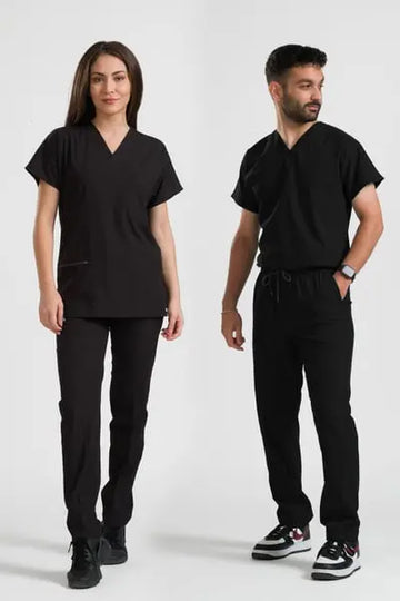 Klasik OksiFlex- Siyah - (Unisex Takım) - OksijenUniform