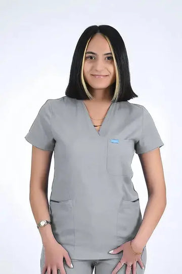 Safir - Gümüş Gri  (Tek Üst) - OksijenUniform