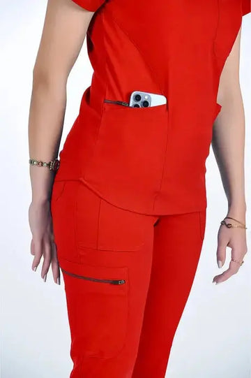 Safir - Kırmızı (Tek Üst) - OksijenUniform