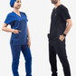 Saks Mavi Likralı Cerrahi Bone - OksijenUniform
